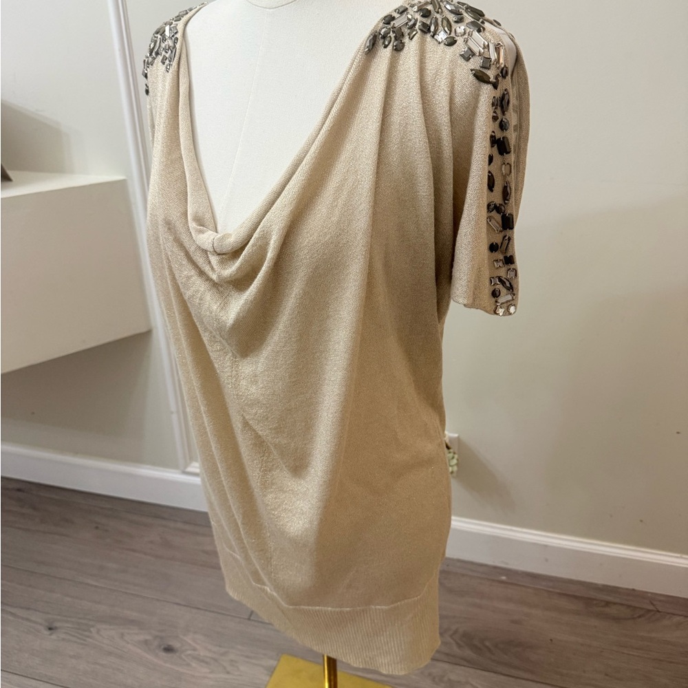 Cache Cream Embellished Blouse - Picture 6 of 8